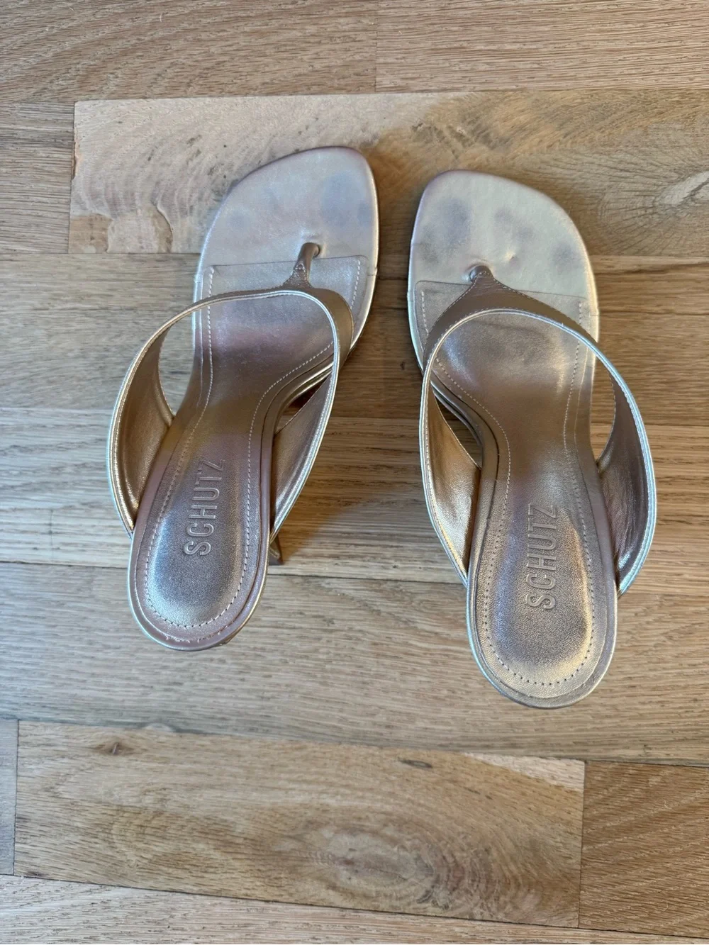 SCHUTZ sleek metallic